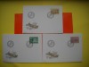 HOPCT PLIC FDC S NR 331 SET 3 FDC -ARME DE VANATOARE 1980 -LIECHTENSTEIN -NECIRCULAT