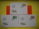 HOPCT PLIC FDC S NR 331 SET 3 FDC -ARME DE VANATOARE 1980 -LIECHTENSTEIN -NECIRCULAT