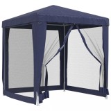 Cumpara ieftin Cort de petrecere cu 4 pereti din plasa, albastru, 2x2 m, HDPE