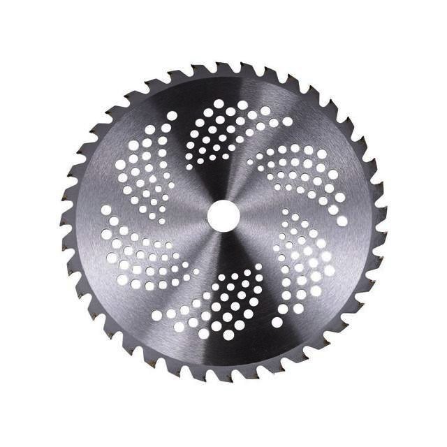 Disc taietor trimmer motocoasa 40 dinti intariti cu vidia 255mm x 25.4mm MC0049