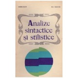 Sorin Stati, Gh. Bulgar - Analize sintactice si stilistice - 129245