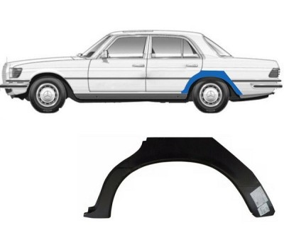 Segment reparatie aripa spate Mercedes Clasa S (W116), 08.1972-09.1980, partea Stanga, Aftermarket foto