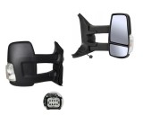 Oglinda usa exterioara Ford Transit/Tourneo, 01.2014-, partea Dreapta, ajustabil manual; textil; sticla convexa; geam cromat; cu semnalizator alb; br