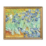 Tablou celebru inramat pictat manual, Irisi la Saint-Remy, 65x55cm ulei pe panza reproducere Vincent van Gogh