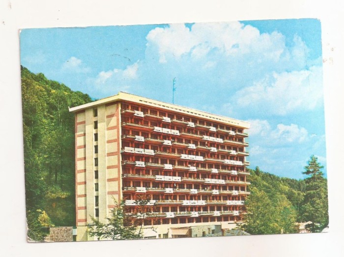 RF63 -Carte Postala- Slanic Moldova, Complexul UGSR, circulata 1983