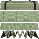 Saltea pliabila pentru camping si plaja, XPE, 182x60 cm, 12 segmente, verde