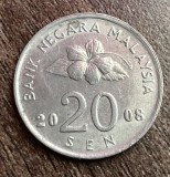 C50 - Moneda foarte veche - Malaezia - 20 sen - 2008