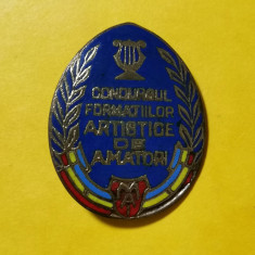 SV * Insigna MIN. AFACERI INTERNE * Concursul Formațiunilor Artistice de Amatori