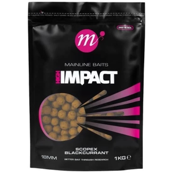 Boilies MAINLINE High Impact, Scopex Blackcurrant, 20mm, 1kg