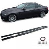Extensie fusta laterala neagra lucioasa potrivita pentru BMW Seria 3 E92 E93 Coupe Cabriolet Performance AutoTuning