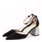 Pantofi negri eleganti cu pietricele argintii BSD42-1 04
