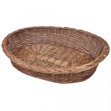 Coș pentru c&acirc;ini/animale de companie din salcie naturală 90 cm, vidaXL