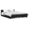 Gossi cadru de pat cu sertare, negru, 120x200 cm, lemn prelucrat
