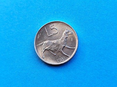 5 Lire 1981 San Marino-UNC-RAR foto