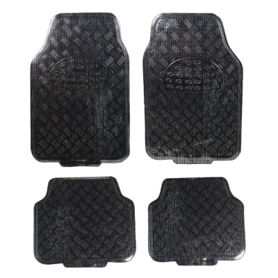 Covorase auto VGT Tuning, universale, PVC, 70 x 45 / 42 x 45 cm, gri, set 4 bucati foto