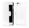 Husa Flip Book iPhone 6 Plus iPhone 6s Plus White Square Pattern Vetter, Cu clapeta, Vinyl