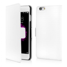 Husa Flip Book iPhone 6 Plus iPhone 6s Plus White Square Pattern Vetter