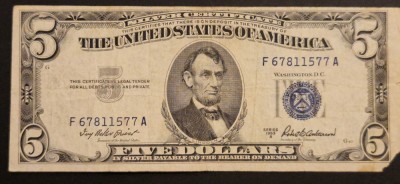 5 dolari 1953 Silver foto