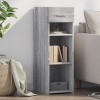 Gossi dulap, gri sonoma, 30x42,5x93 cm, lemn prelucrat