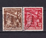 ✅ (S43) Germania Reich 1935 &quot;12 ani - puciul lui Hitler &quot; serie completa Michel 598/599, stampilate, Stampilat