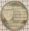 Andorra 25 centimes 1995 - FAO - tiraj 50.000 - km 109 UNC - A015, Europa