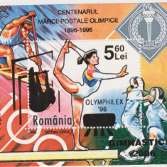 ROMANIA 2006 GIMNASTICA Supra Tipar pe LP.1417 Colita dantelata LP.1738 MNH**