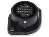 Conector circular soclu RP17 12 pini push-pull argintat