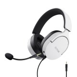 Casti Trust cu fir GXT 489W Fayzo, alb