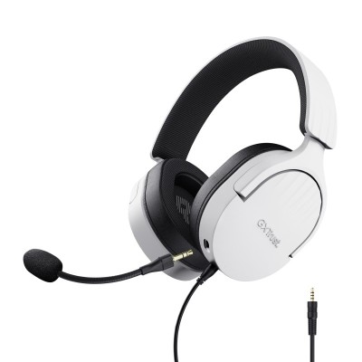 Casti Trust cu fir GXT 489W Fayzo, alb foto