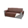 Husa Canapea 3 Locuri Reversibila Bej/Maro Poliester 165cm Protectie Dubla Adaptabila