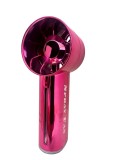Ventilator portabil cu pulverizare apa Spray Fan reincarcabil USB 3 viteze roz metalizat