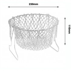 Cos pentru gatit sau scurs 12 in 1, din otel, Chef Basket Deluxe