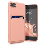 Husa Kwmobile pentru Apple iPhone 8/iPhone 7/iPhone SE 2, Silicon, Roz, 55117.199, Carcasa