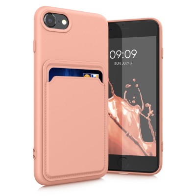 Husa Kwmobile pentru Apple iPhone 8/iPhone 7/iPhone SE 2, Silicon, Roz, 55117.199 foto