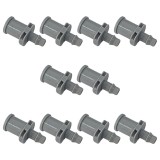 Cumpara ieftin Set 10 x Imbinare din plastic pentru teava picurare, cod-7513, negru, 5 x 9 mm