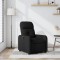 Fotoliu rabatabil, negru, material textil - 2