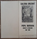 Pliant expozitie Popa Mariana 1995