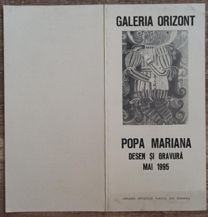 Pliant expozitie Popa Mariana 1995