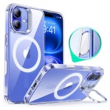 Husa iPhone 16 Plus ESR Classic Hybrid HaloLock Kickstand, transparenta