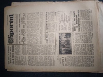 ZIARUL SPORTUL 15 SEPTEMBRIE 1982 foto
