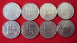 100 lei 1991; 1992 (3variante);1993; 1994; 1995; 1996 LOT (F22) ***