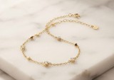 Cumpara ieftin Bratara din Argint 925 Aurit Geometric Charms Bezel Crystals , Rafinament E i Stil Modern