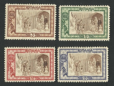ROMANIA 1907 LP 65 OBOLUL EMISIUNE DE BINEFACERE SERIE MLH foto