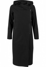 Ladies Peached Long Asymmetric Coat foto