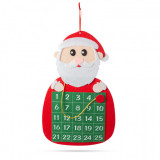 Calendar de Crăciun - cu Moș Crăciun - cu marker cu arici - 58625A