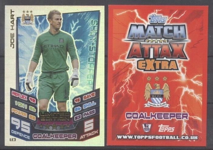 MATCH ATTAX EXTRA 2012-2013 LIMITED EDITION LE3 - JOE HART CARDS CG.008