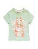 Tricou verde baietel cu imprimeu surfer, Bebessi