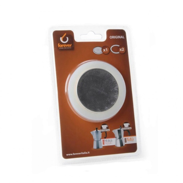 Forever Blister filtru+garnituri silicon Moka aluminiu 1 ceasca