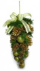 Ornament pentru usa 45cm cu decor auriu foto