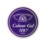 Cumpara ieftin Gel Color Unghii, Vopsea de Arta Global Fashion, Seria Noble Purple H87, 5g